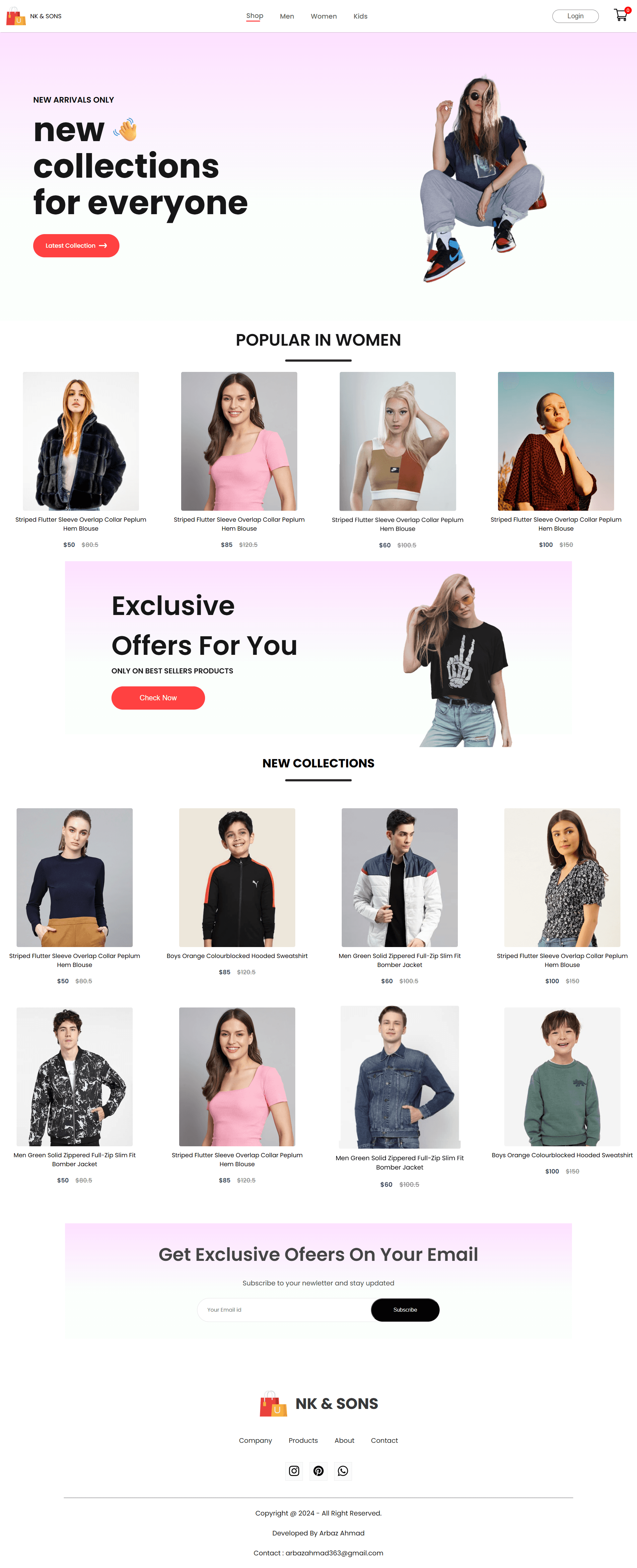 Nk-sons Corporate Portal Design and Development